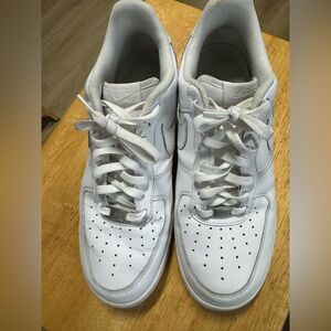 Nike Air Force 1 White Leather Sneakers